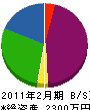 竹越建設 貸借対照表 2011年2月期