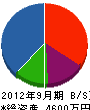 飯塚造園 貸借対照表 2012年9月期