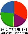 エコジャパン 貸借対照表 2012年5月期