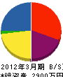 松岡住宅 貸借対照表 2012年3月期