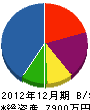 太嶋建設 貸借対照表 2012年12月期