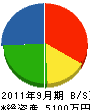 昭和レジン 貸借対照表 2011年9月期