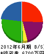 竹田工業 貸借対照表 2012年6月期