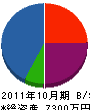 手塚興業 貸借対照表 2011年10月期