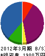 和田電機 貸借対照表 2012年3月期
