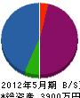 日豊緑樹 貸借対照表 2012年5月期