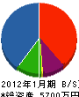 鈴木総合設備 貸借対照表 2012年1月期