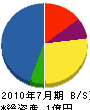 大昭鋼建 貸借対照表 2010年7月期