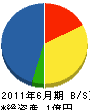 中澤木材 貸借対照表 2011年6月期