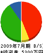 鈴木工務店 貸借対照表 2009年7月期