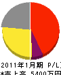 三井環境 損益計算書 2011年1月期