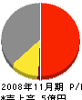 山田塗装 損益計算書 2008年11月期