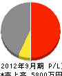 九州洗罐工事 損益計算書 2012年9月期