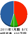 コイケ工芸 貸借対照表 2011年1月期