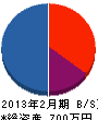 丸田建設 貸借対照表 2013年2月期