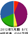 柳川設備 貸借対照表 2012年5月期