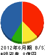 岩崎工業 貸借対照表 2012年6月期