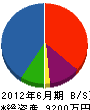 松本工務店 貸借対照表 2012年6月期