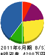渡邊工業 貸借対照表 2011年6月期