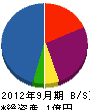 平成電設 貸借対照表 2012年9月期