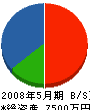小野工業 貸借対照表 2008年5月期