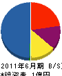 松根組 貸借対照表 2011年6月期