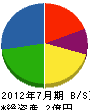 塩田建設 貸借対照表 2012年7月期