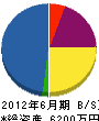 龍土木 貸借対照表 2012年6月期