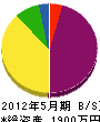辻本電業社 貸借対照表 2012年5月期