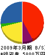田中建設 貸借対照表 2009年3月期