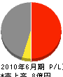 赤坂建設 損益計算書 2010年6月期