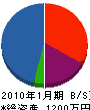 石川庭園 貸借対照表 2010年1月期
