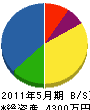 小泉電気工事 貸借対照表 2011年5月期