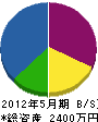 小沢設備 貸借対照表 2012年5月期