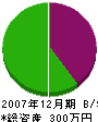 中島工務店 貸借対照表 2007年12月期