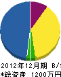 堀田組 貸借対照表 2012年12月期