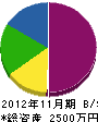 日本グリーンサービス 貸借対照表 2012年11月期