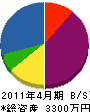 武田電機商会 貸借対照表 2011年4月期