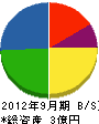 柳澤工業 貸借対照表 2012年9月期