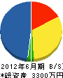 山栄電気工事 貸借対照表 2012年6月期