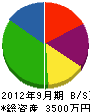 斉藤塗装店 貸借対照表 2012年9月期