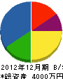 秋山建設 貸借対照表 2012年12月期