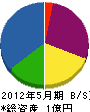 昭電エンジニアリング 貸借対照表 2012年5月期