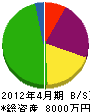 恒南電気 貸借対照表 2012年4月期