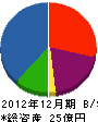 テノックス九州 貸借対照表 2012年12月期