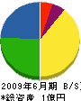 八津合工業 貸借対照表 2009年6月期