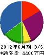 角翔 貸借対照表 2012年6月期