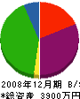 山喜 貸借対照表 2008年12月期