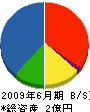松井建設 貸借対照表 2009年6月期