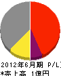豊島産業 損益計算書 2012年6月期